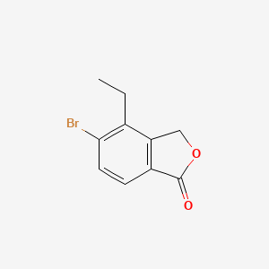 molecular formula C10H9BrO2 B8662119 5-bromo-4-ethyl-3H-2-benzofuran-1-one 