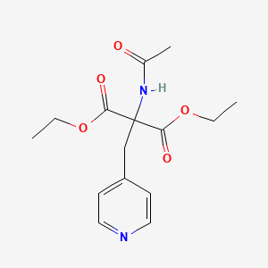 molecular formula C15H20N2O5 B8662138 Diethyl acetamido[(pyridin-4-yl)methyl]propanedioate CAS No. 89662-45-3