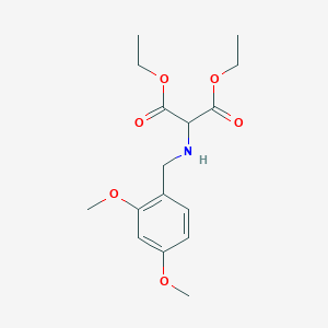 molecular formula C16H23NO6 B8662159 Diethyl {[(2,4-dimethoxyphenyl)methyl]amino}propanedioate CAS No. 81902-49-0