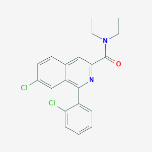 7-Chloro-1-(2-chlorophenyl)-N,N-diethylisoquinoline-3-carboxamide