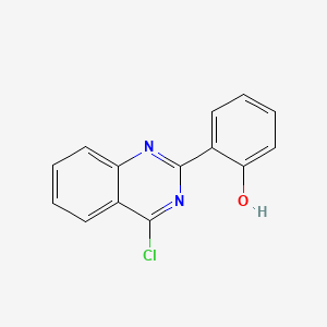 molecular formula C14H9ClN2O B8662359 4-chloro-2-(2-hydroxyphenyl)quinazoline 