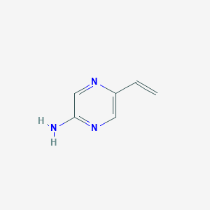 molecular formula C6H7N3 B8662361 2-Amino-5-vinylpyrazine 