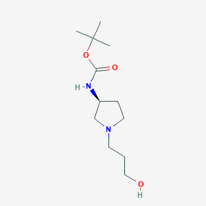 (S)-tert-butyl 1-(3-hydroxypropyl)pyrrolidin-3-ylcarbamate