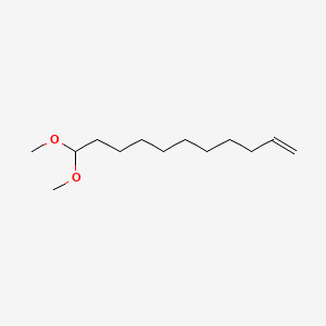 molecular formula C13H26O2 B8662510 1-Undecene, 11,11-dimethoxy- CAS No. 65405-66-5