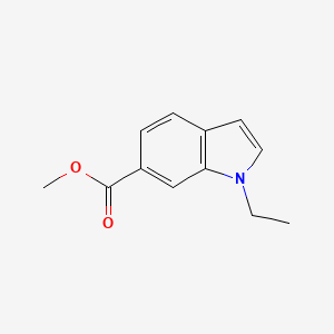 molecular formula C12H13NO2 B8662603 Methyl 1-ethyl-1H-indole-6-carboxylate 
