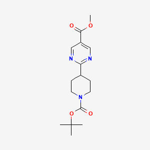 Methyl 2-(1-(tert-butoxycarbonyl)piperidin-4-yl)pyrimidine-5-carboxylate