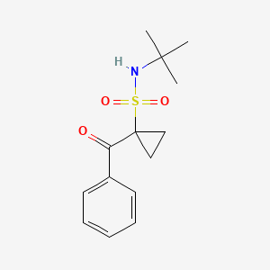 1-Benzoyl-N-tert-butylcyclopropane-1-sulfonamide