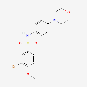 3-Bromo-4-methoxy-N-(4-morpholin-4-yl-phenyl)-benzenesulfonamide