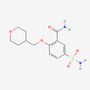 5-Sulfamoyl-2-((tetrahydro-2h-pyran-4-yl)methoxy)benzamide