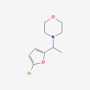 4-[1-(5-Bromofuran-2-yl)ethyl]morpholine