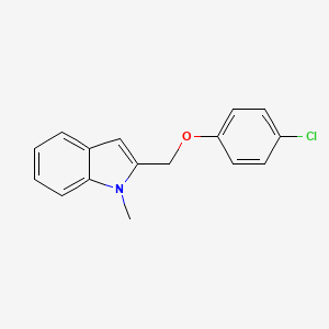 2-[(4-chlorophenoxy)methyl]-1-methyl-1H-indole