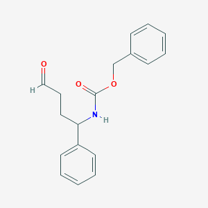 molecular formula C18H19NO3 B8662979 benzyl N-(4-oxo-1-phenylbutyl)carbamate 