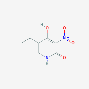 molecular formula C7H8N2O4 B8662989 5-ethyl-4-hydroxy-3-nitropyridin-2(1H)-one 