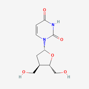 Uridine, 2',3'-dideoxy-3'-(hydroxymethyl)-
