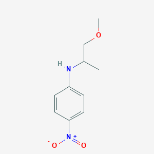 molecular formula C10H14N2O3 B8663015 N-(1-Methoxypropan-2-yl)-4-nitroaniline 