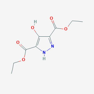 molecular formula C9H12N2O5 B8663054 diethyl4-hydroxy-1H-pyrazole-3,5-dicarboxylate CAS No. 23705-86-4