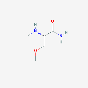 molecular formula C5H12N2O2 B8663065 N2,O-dimethyl-L-serinamide 