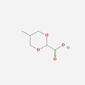 molecular formula C6H10O4 B8663068 5-Methyl-1,3-dioxane-2-carboxylic acid CAS No. 712353-85-0