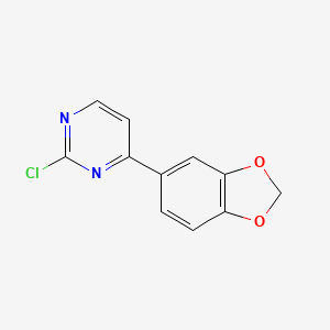 4-(1,3-Benzodioxol-5-yl)-2-chloropyrimidine