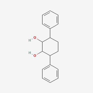 molecular formula C18H20O2 B8663094 3,6-Diphenylcyclohexan-1,2-diol 