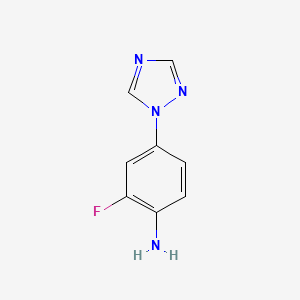 2-Fluoro-4-(1,2,4-triazol-1-yl)phenylamine