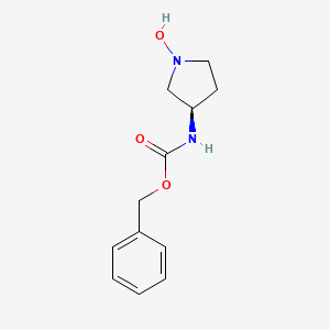 molecular formula C12H16N2O3 B8663232 (R)-3-(Benzyloxycarbonylamino)-N-hydroxy-pyrrolidine CAS No. 655785-23-2