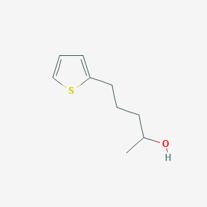 molecular formula C9H14OS B8663242 2-(4-Hydroxypentyl)thiophene 