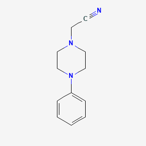 1-Piperazineacetonitrile, 4-phenyl-