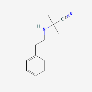 2-Methyl-2-[(2-phenylethyl)amino]propanenitrile