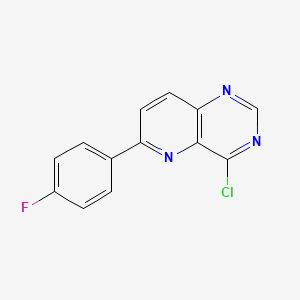 molecular formula C13H7ClFN3 B8663285 4-Chloro-6-(4-fluorophenyl)pyrido[3,2-d]pyrimidine CAS No. 917758-75-9