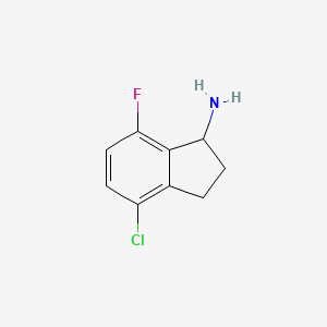4-chloro-7-fluoro-2,3-dihydro-1H-inden-1-amine