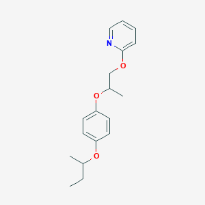 molecular formula C18H23NO3 B8663337 2-(2-{4-[(Butan-2-yl)oxy]phenoxy}propoxy)pyridine CAS No. 111809-60-0