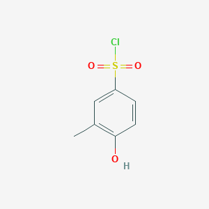molecular formula C7H7ClO3S B8663339 4-Hydroxy-3-methylbenzenesulfonyl chloride 