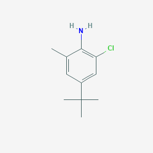 molecular formula C11H16ClN B8663358 4-tert-butyl-2-chloro-6-methylaniline 