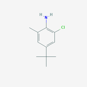 molecular formula C11H16ClN B8663358 4-t-Butyl-2-chloro-6-methylaniline 