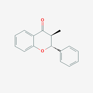 molecular formula C16H14O2 B8663366 Trans-3-methyl-2-phenylchroman-4-one CAS No. 15334-22-2