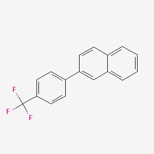 molecular formula C17H11F3 B8663368 Naphthalene, 2-[4-(trifluoromethyl)phenyl]- CAS No. 460743-71-9