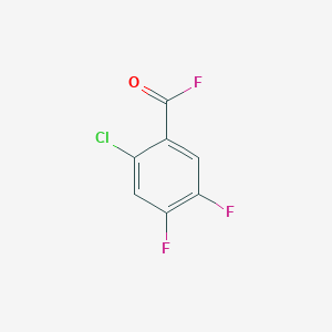 molecular formula C7H2ClF3O B8663371 2-Chloro-4,5-difluorobenzoyl fluoride CAS No. 121872-96-6