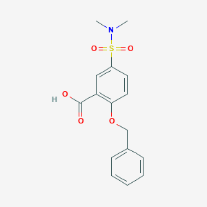 5-[(Dimethylamino)sulfonyl]-2-[(phenylmethyl)oxy]benzoic acid