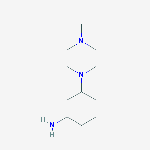 3-(4-Methylpiperazin-1-yl)cyclohexanamine