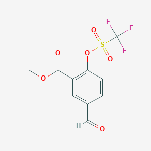 Methyl 5-formyl-2-(trifluoromethylsulfonyloxy)benzoate