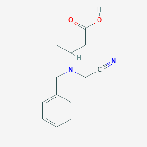 3-[Benzyl(cyanomethyl)amino]butanoic acid