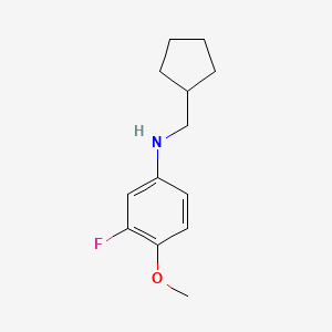 N-(Cyclopentylmethyl)-3-fluoro-4-methoxyaniline