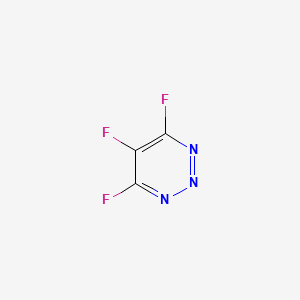 molecular formula C3F3N3 B8663521 4,5,6-Trifluoro-1,2,3-triazine CAS No. 112291-51-7