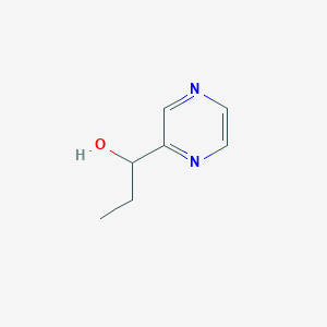 molecular formula C7H10N2O B8663572 1-(Pyrazin-2-yl)propan-1-ol 