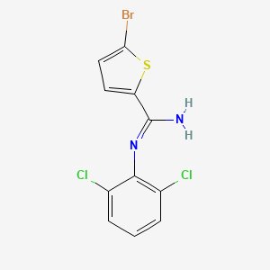 5-bromo-N'-(2,6-dichlorophenyl)thiophene-2-carboximidamide