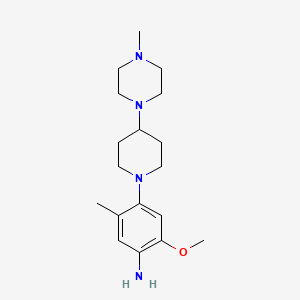 2-Methoxy-5-methyl-4-(4-(4-methylpiperazin-1-yl)piperidin-1-yl)aniline