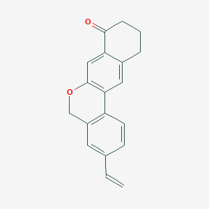 molecular formula C19H16O2 B8663647 3-vinyl-10,11-dihydro-5H-dibenzo[c,g]chromen-8(9H)-one 