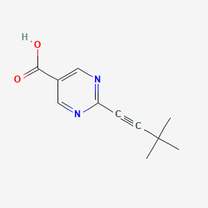 2-(3,3-Dimethylbut-1-ynyl)pyrimidine-5-carboxylic acid