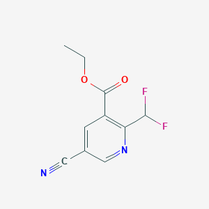 Ethyl 5-cyano-2-(difluoromethyl)nicotinate